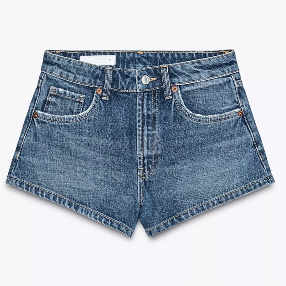 Zara Mid Rise Jean Shorts